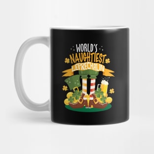 World's Naughtiest Leprechaun St. Patrick's Day Funny T-shirt Mug